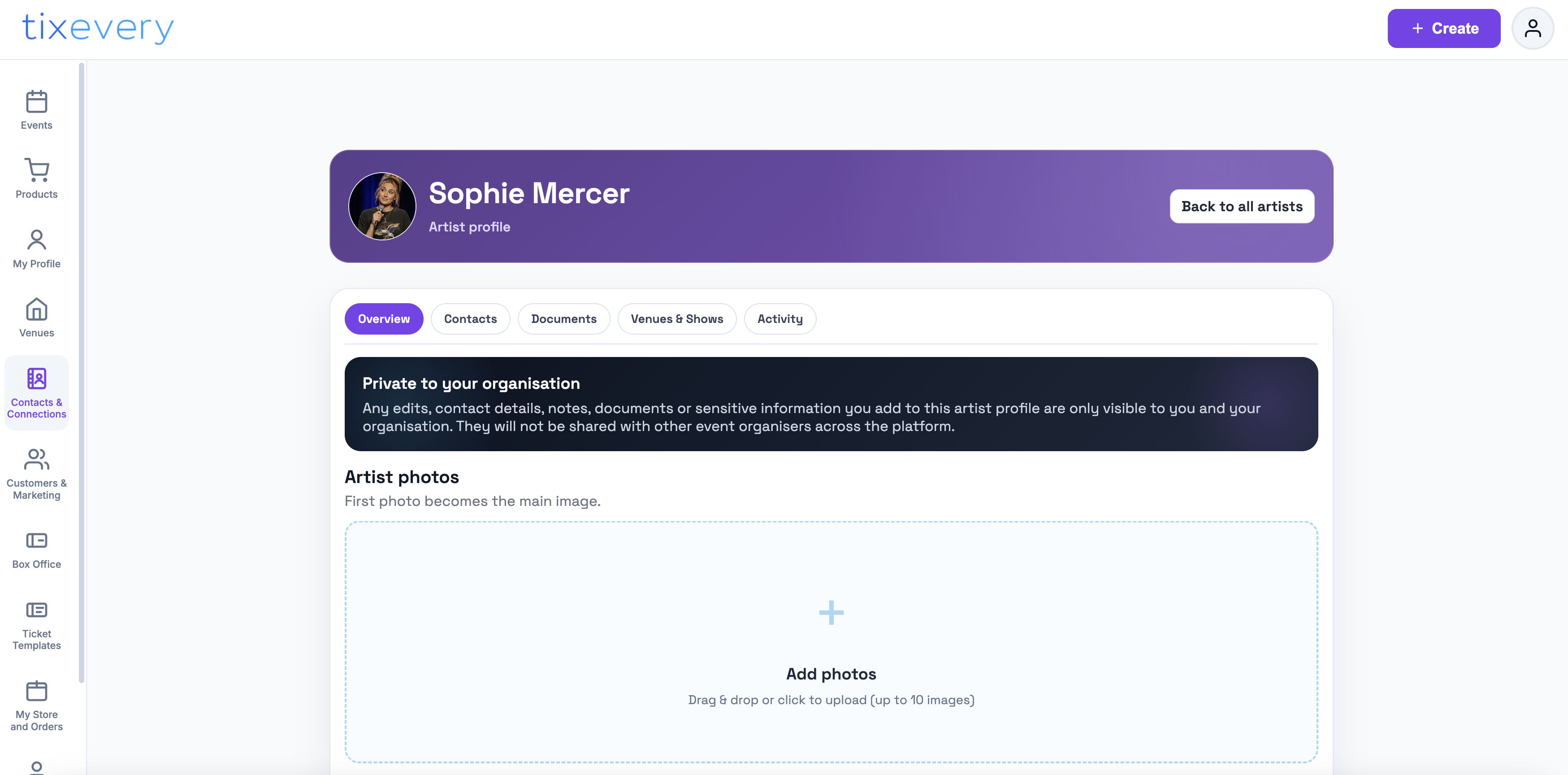 CRM and Connections product screenshot