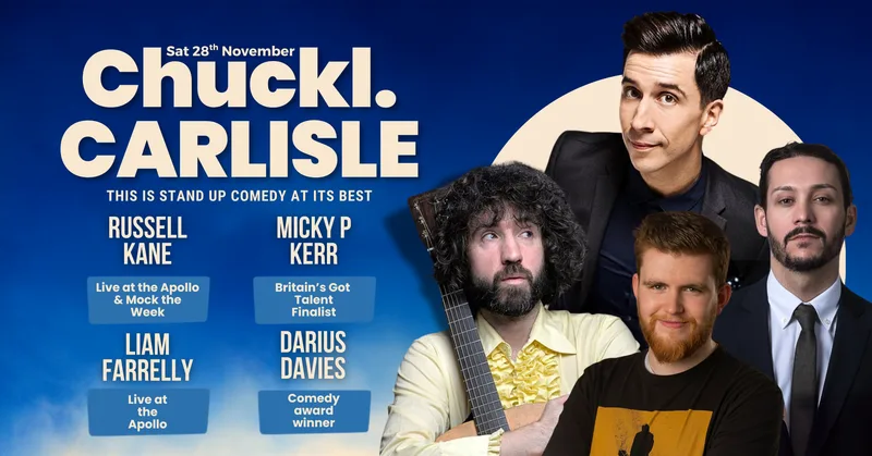Chuckl. Carlisle with headliner Russell Kane